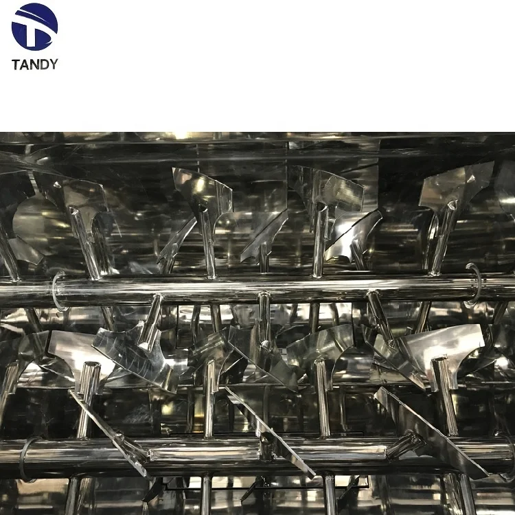 High quality goat milk powder processing double paddle mixing machine/multi blade homogenizing blender machine