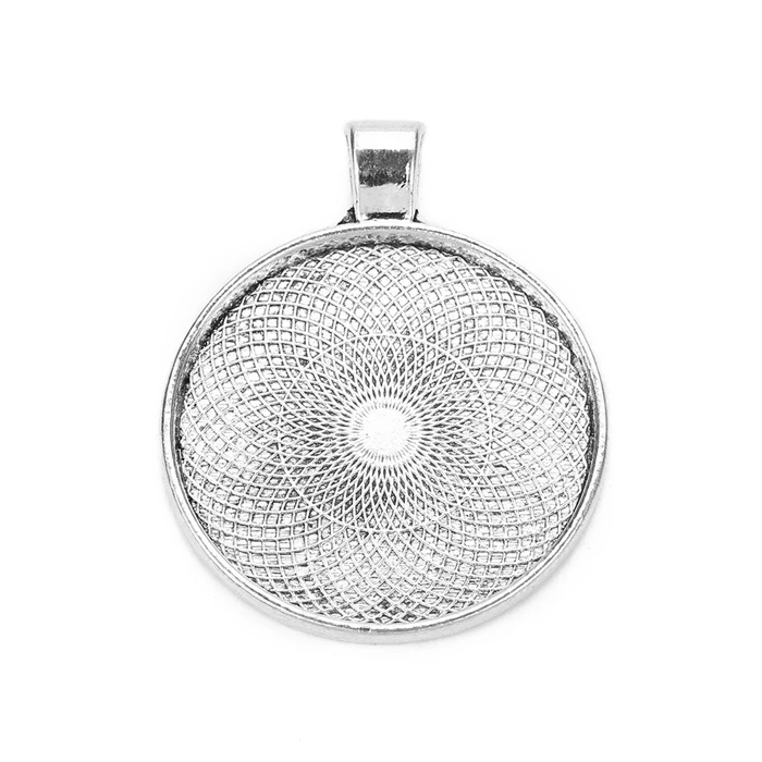 Hot sell Metal Round Pendants Cabochon Setting Base Blank Cabochon Settings For Jewelry Necklace Making