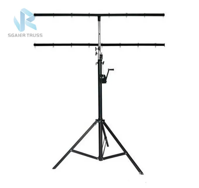 Hand manual crank portable lighting truss lift/light tower/metal stand