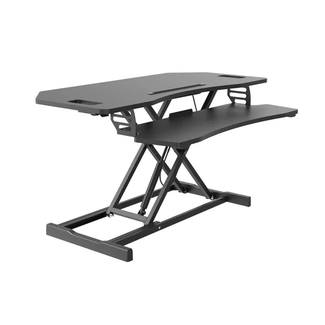 Modern Office Premium Sit to Standing Desk Converter Up Riser Adjustable Computer Desktop Monitor Stand Riser Workstation