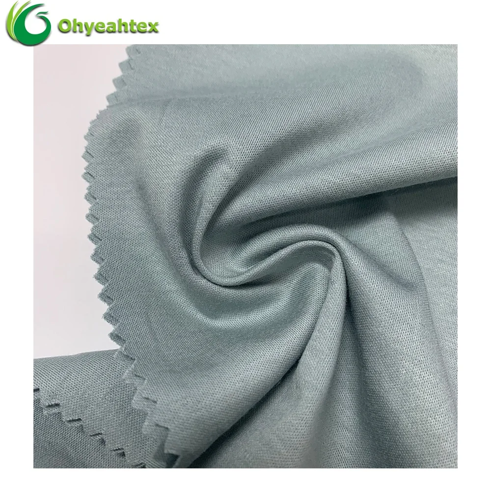 
Wholesale 100% Combed Mercerized Pima Cotton Interlock Knit Fabric For T-shirt 