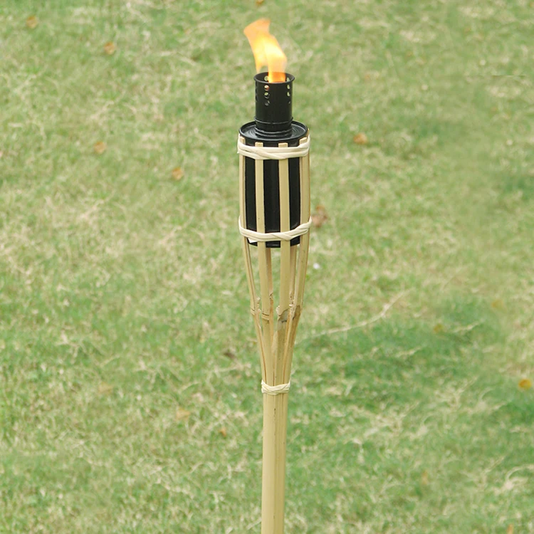 Китай поставки природа цвет наружного освещения лагерь керосин лампы алкоголь бамбука тики факел