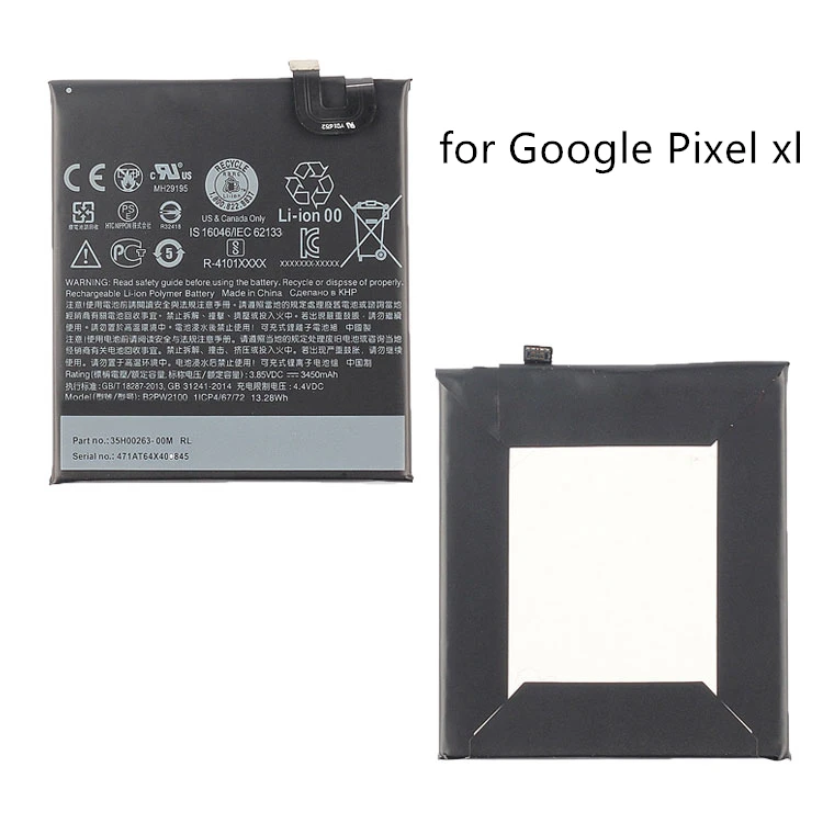 Custom Made Original Cell Phone Batteries Rechargeable for Google Pixel/2/3/xl/2xl/3xl Phone Battery