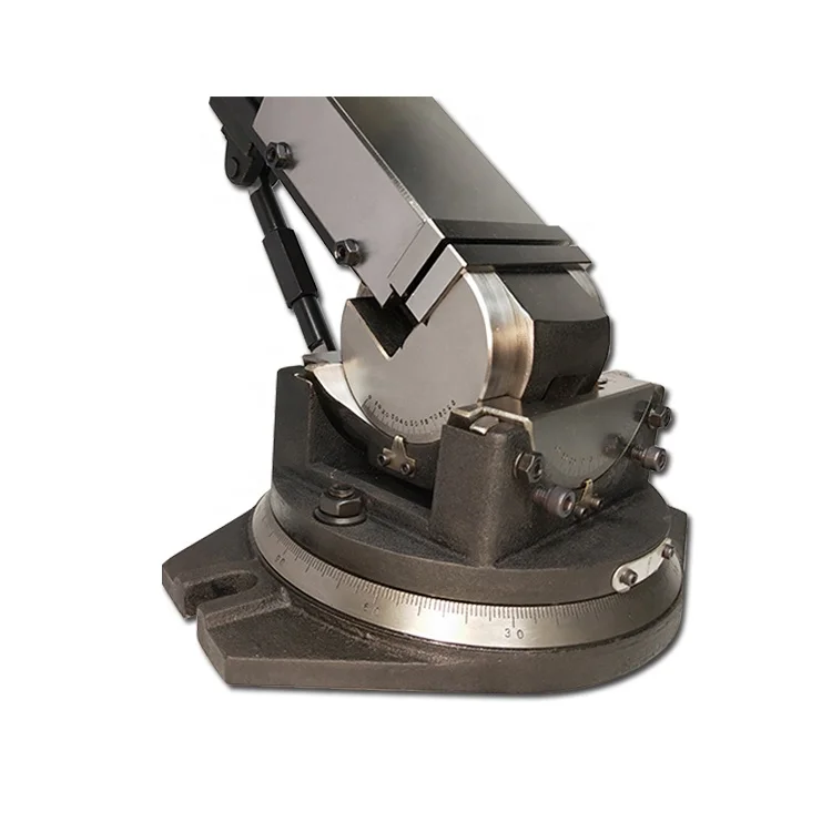 VERTEX Universal adjustable tilting rotating 3 way angle machine vise with swivel base VW-3