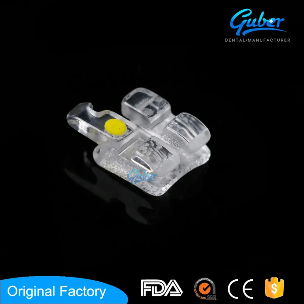 #Ортодонтические сапфировые скобы 018 022 roth керамические монокристаллические сапфировые скобы с ужином