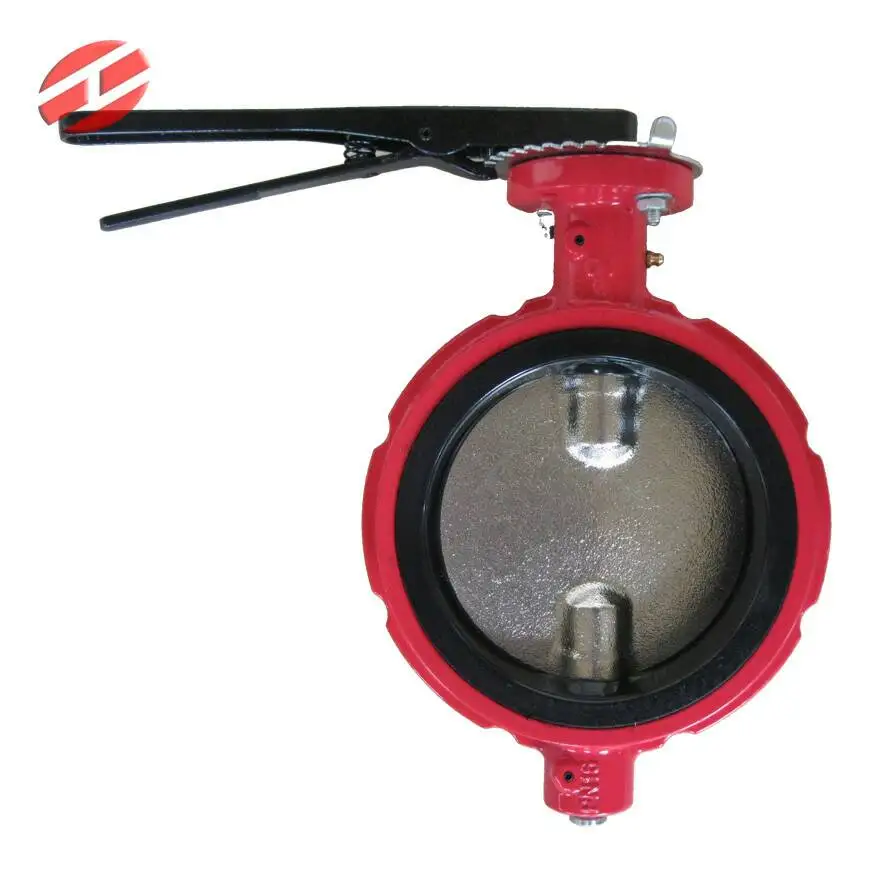 DN300 ANSI 150 Ductile Iron Body  NBR/EPDM/PTFE  Seat  Wafer Butterfly Valve for water oil gas