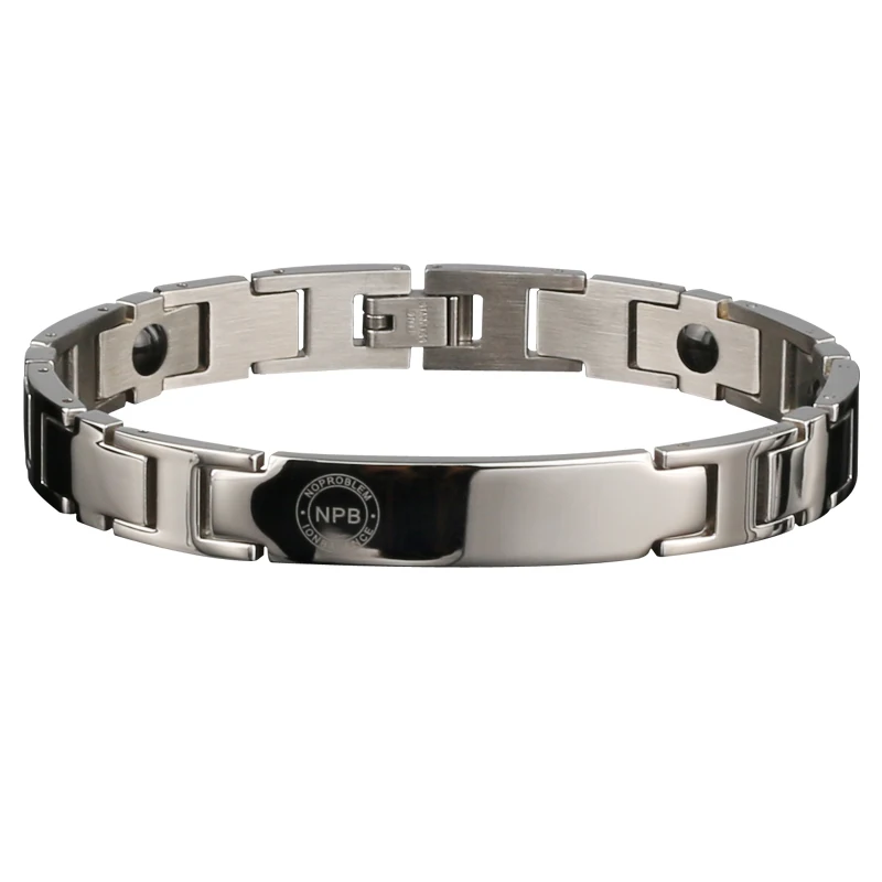 P044 charms choker beads magnetic balance health luxury fashion energy tourmaline germanium bracelet