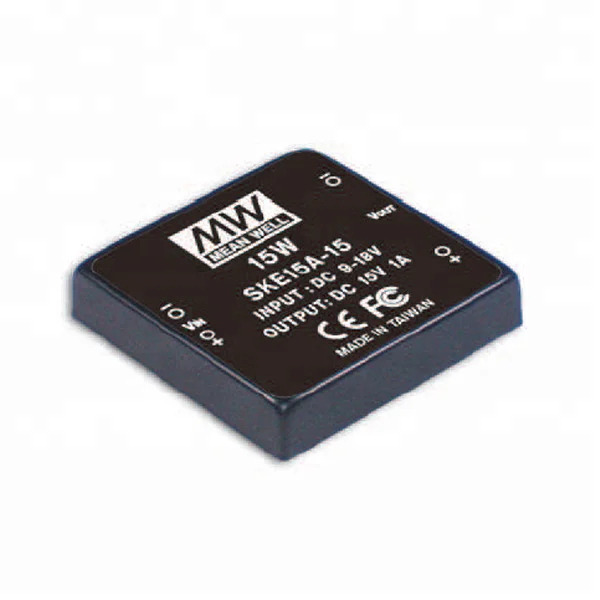 MeanWell 15 Вт 24 В до 15 В преобразователи постоянного тока шаг вниз цепи SKE15B-15 CE утвержден