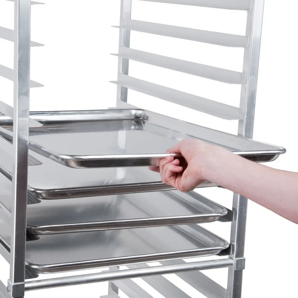 Kitchen Stainless Steel Food Service Tray Trolley Rack Trolley Cart Bakery Equipment