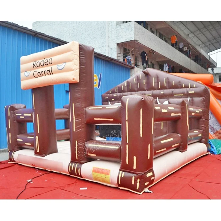 commercial bouncy castle jumping mat inflatable sports games bull riding game inflatable mechanical bull rodeo sports games