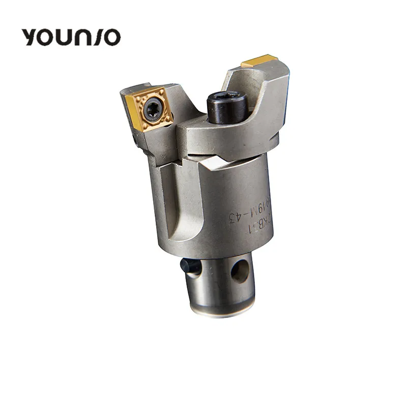 
AccKee high precision indexable twin-cutter rough micro boring head with chuck 