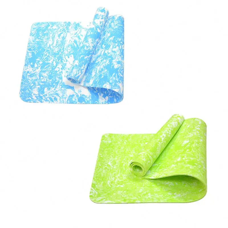 High Quality Custom Full Design Premium Digital Printed Tpe Yoga Mat With Logo