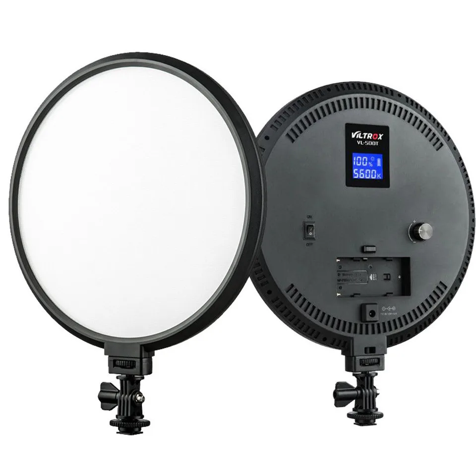 VILTROX светодиодный свет VL-500T кольцо LED видео Студийный свет камера видеокамера Фотографическая Bi-color фильм съемки