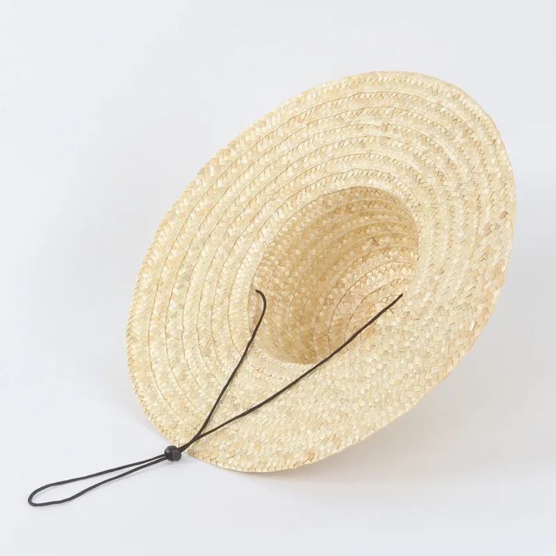 
Factory sale farmer natural straw hat summer sun hat with wide brim 