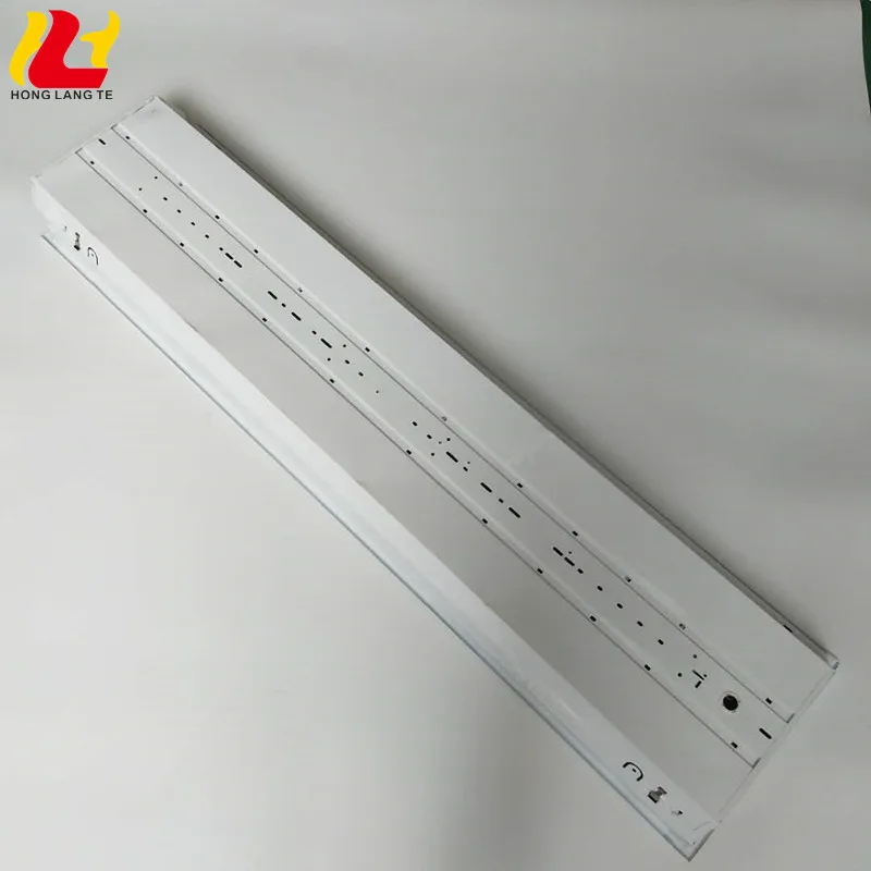 Hot Selling Recessed Mounted Protective Mini 300x1200mm 3x18w Aluminum Iron T8 Fluorescent Office Grille Fixture Ceiling Lamp