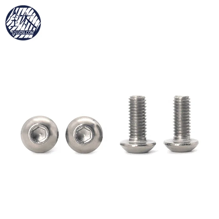 gr2 gr5 3mm 4mm 5mm titanium Hex Socket Pan Head metric screws