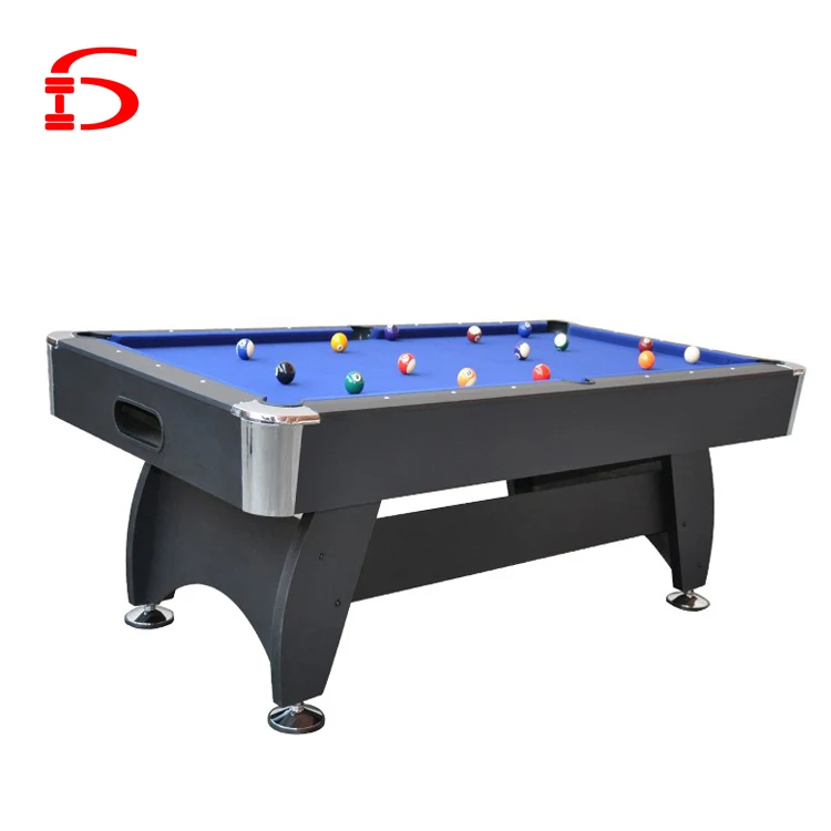 Blue colth Classic  Family Table Sport Game for Boys Girls 8ft wooden pool table