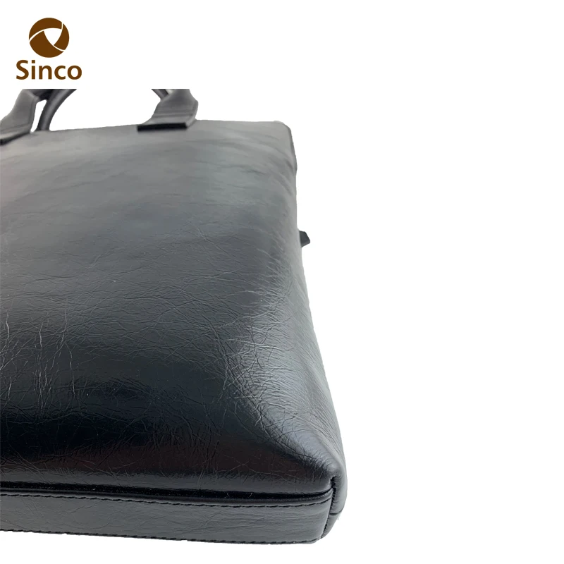 OEM&ODM manufacturer YKK metal zipper vintage laptop bag full grain leather briefcase