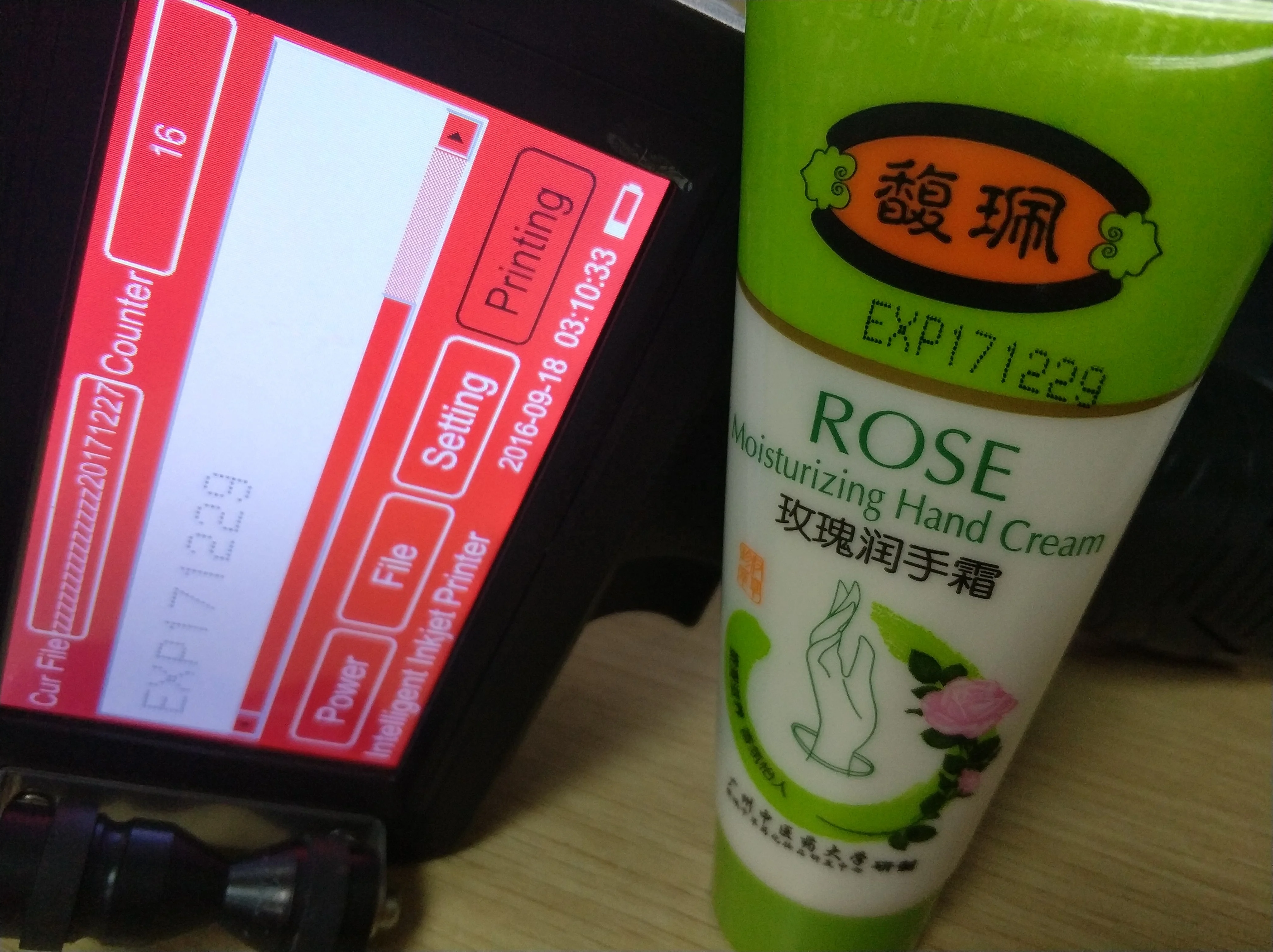 
Portable Handheld Printing Machine Expire Date TIJ handheld inkjet code printer for food package 