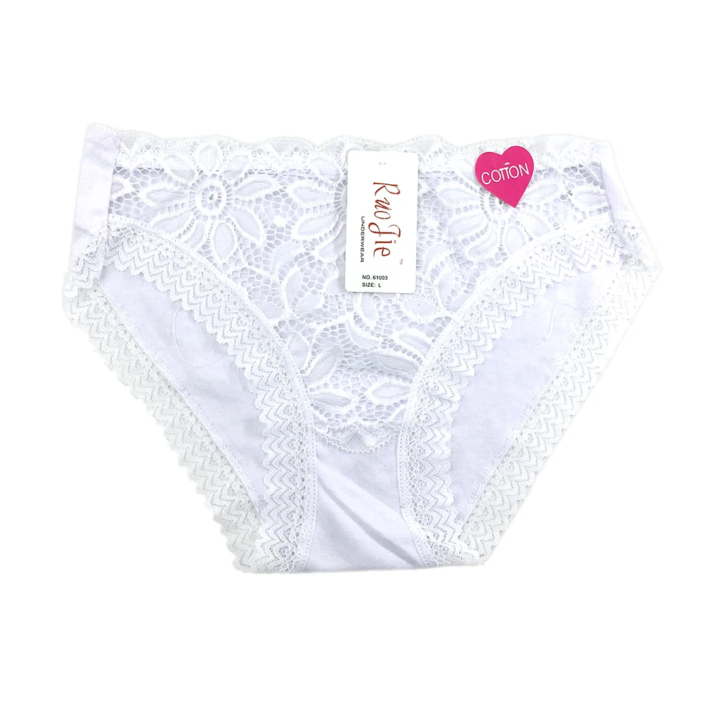 
Latest design women panties young girl wearing lace flower breathable women panties 