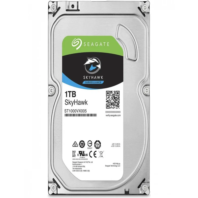 Жесткий диск видеонаблюдения Seagate ST1000VX005 SkyHawk 1 ТБ-SATA 6 ГБ/сек., Кэш 64 Мб, внутренний жесткий диск для сервера 3,5 дюйма