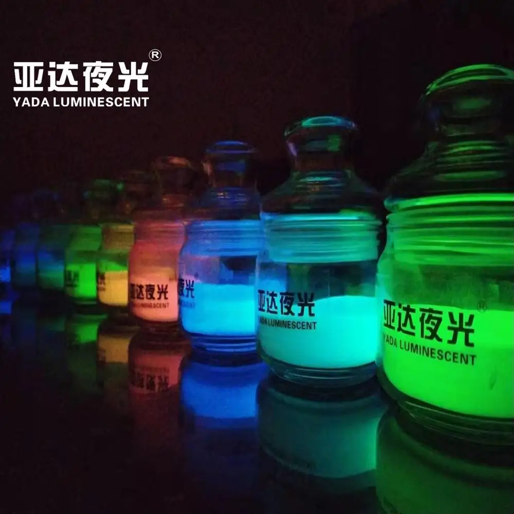 
Colorful fluorescent glow in the dark powder for ink 
