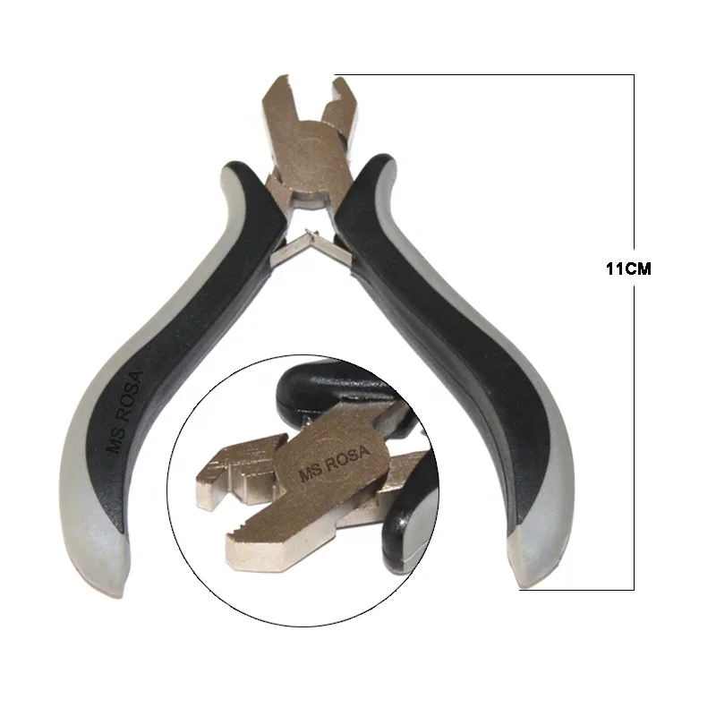 Wholesale Hair Plier 6D Bond Crushing Plier Hair Extension Tool For Nano Ring Hair Extensions