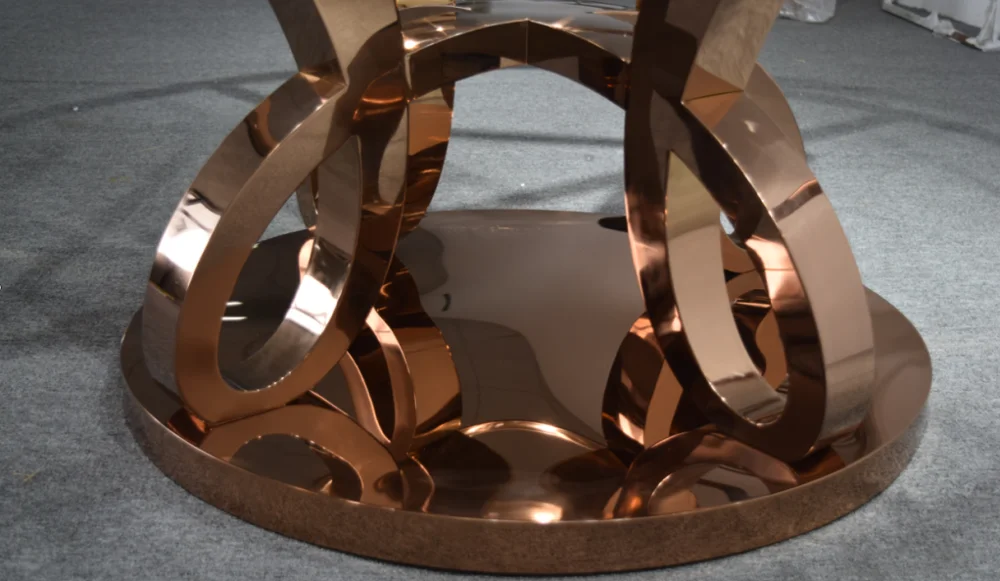 
black top glass gold round dining table for home furniture. 