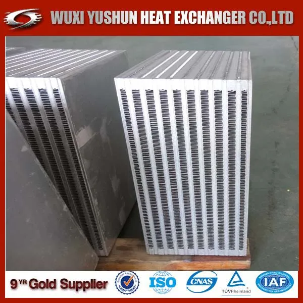Bar Plate Fin Water To Air Intercooler Core kit