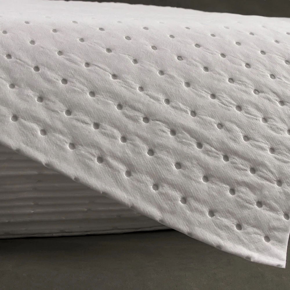 200gsm White  Oil Absorbent Sheets Polypropylene Only Oil Absorbent Sheets
