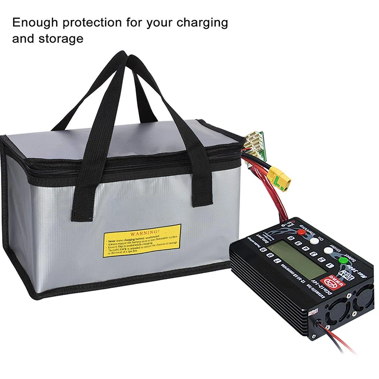
Lipo Charging Bag Fireproof, Lipo Battery Safe Bag for Storage & Charging Lipos 