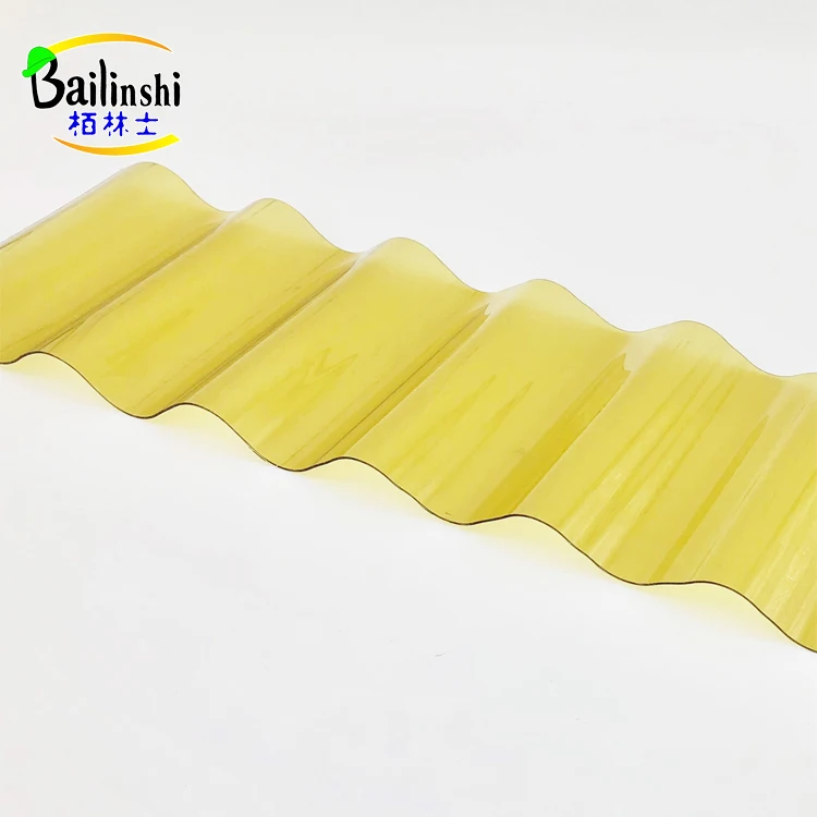 Building Materials Corrugated Sound Barrier Polycarbonate Sheet For Skylight