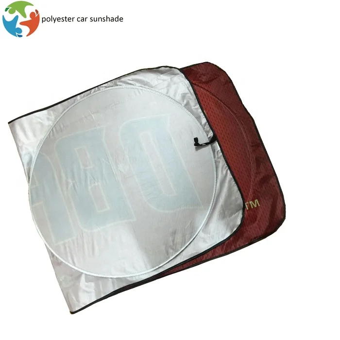 Sun protection 150x70cm car window sunshade logo printing front windshield sunshade