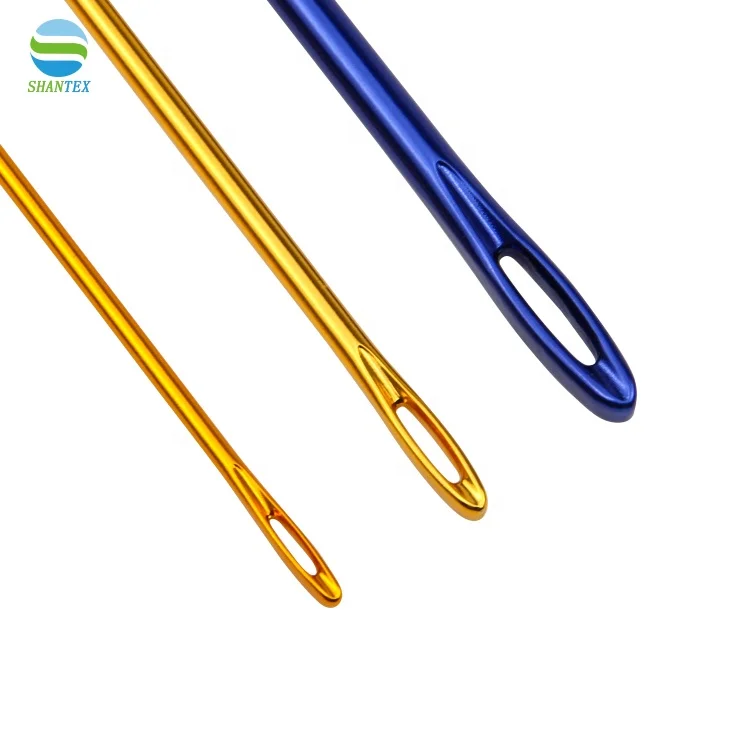 Crochet Hooks Set Aluminium Knitting Sewing Needles with Hole Handcraft Weaving Tool