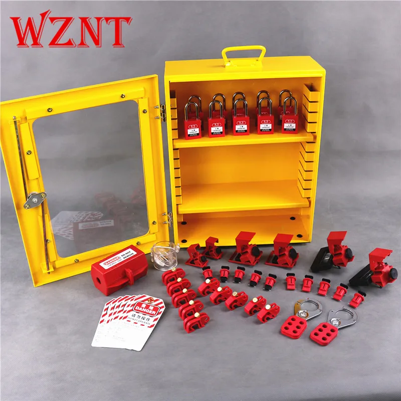 NT-K04 Yellow Safety Lockout Tagout Locks  Loto Group Lockout Box