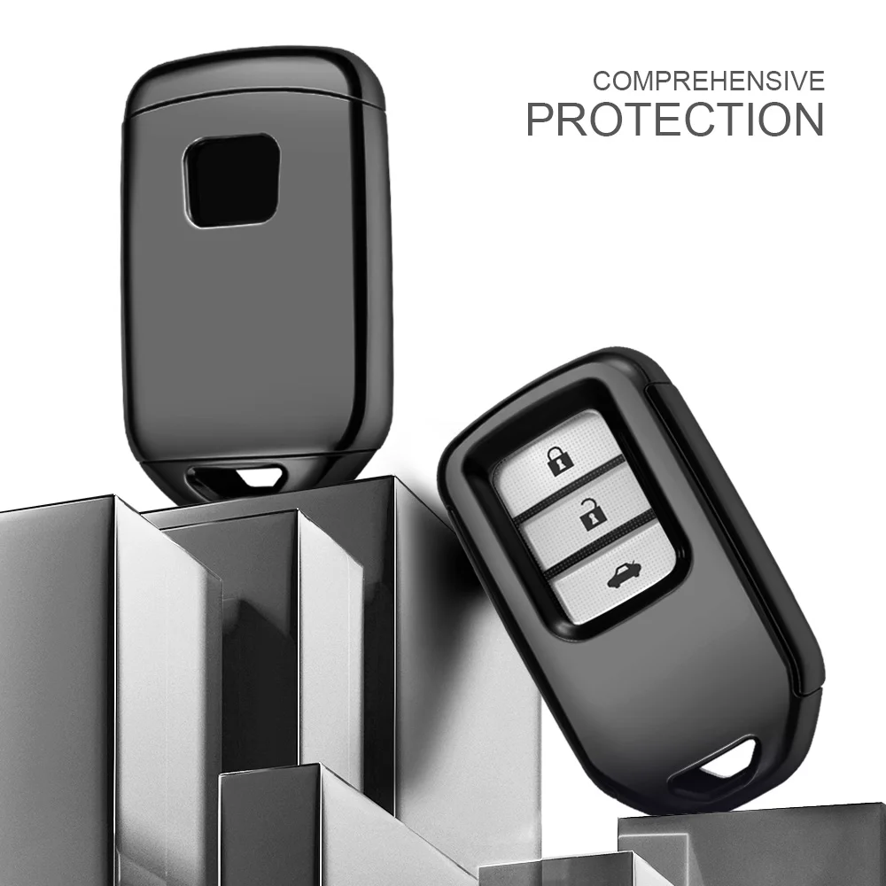  2019 лучшие продажи гальваническим мягкой ТПУ ключа автомобиля крышка дистанционного защиты чехол для Honda