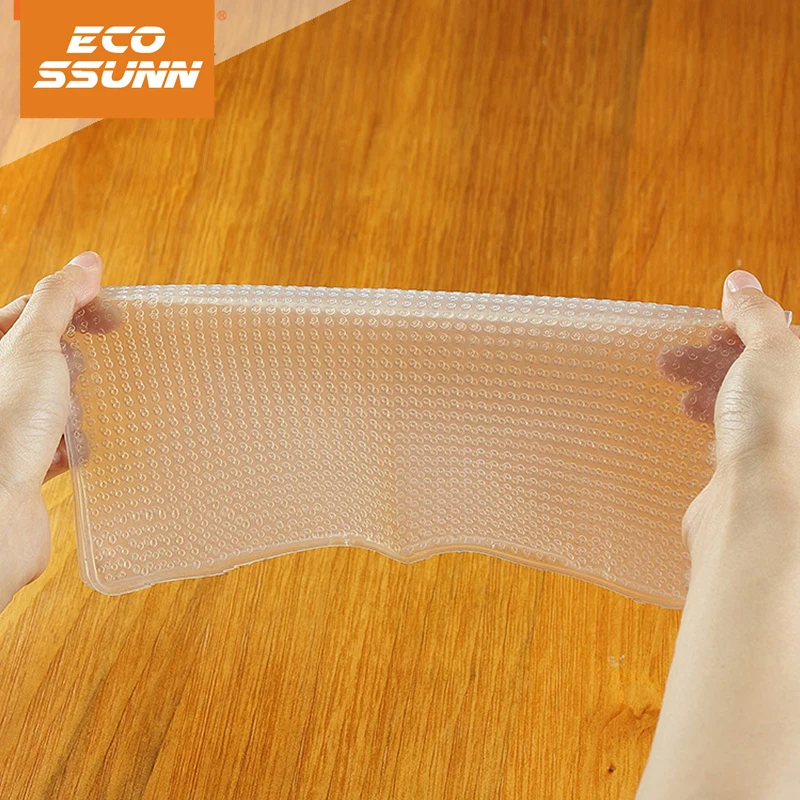 Food Wrap Kitchen Silicone Stretch Cling Film Bowl Cover Seal Container Pad Reusable Kitchenware