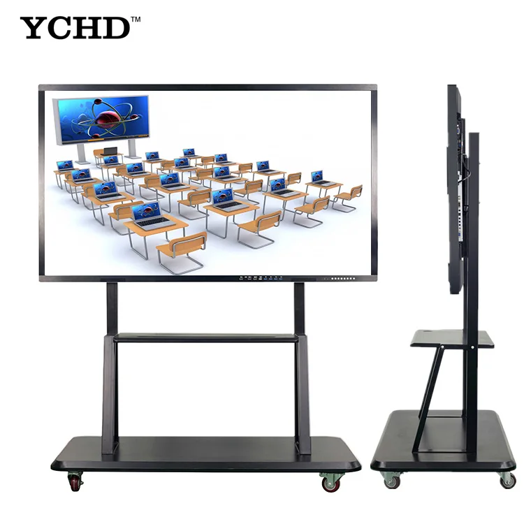 
86 inch 4k led digital interactive screen monitor smart panel teaching whiteboard 