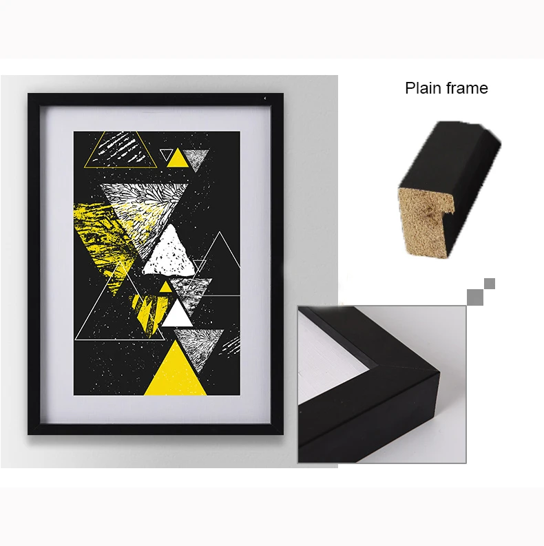 Abstract art painting framed on canvas for home hotel decoration wall