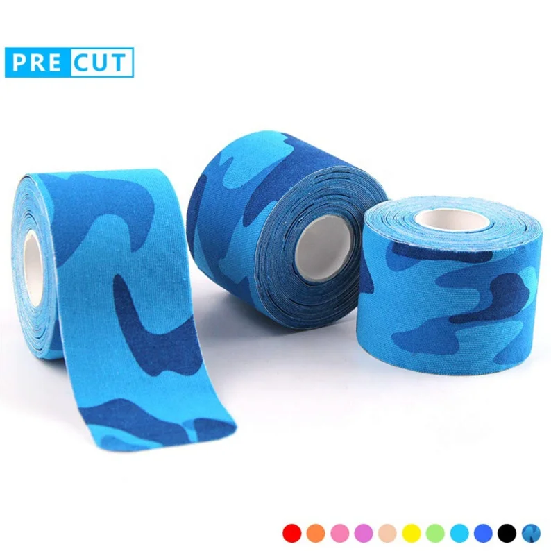 
OEM Custom Logo Print Pre Cut Sport Athletes Water Resistant Cotton Support Kinesiology Muscle Tape 