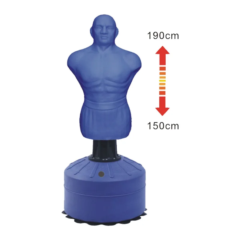 
Adjustable Rubber boxing punching man body Taekwondo Sand filled base punching bag 