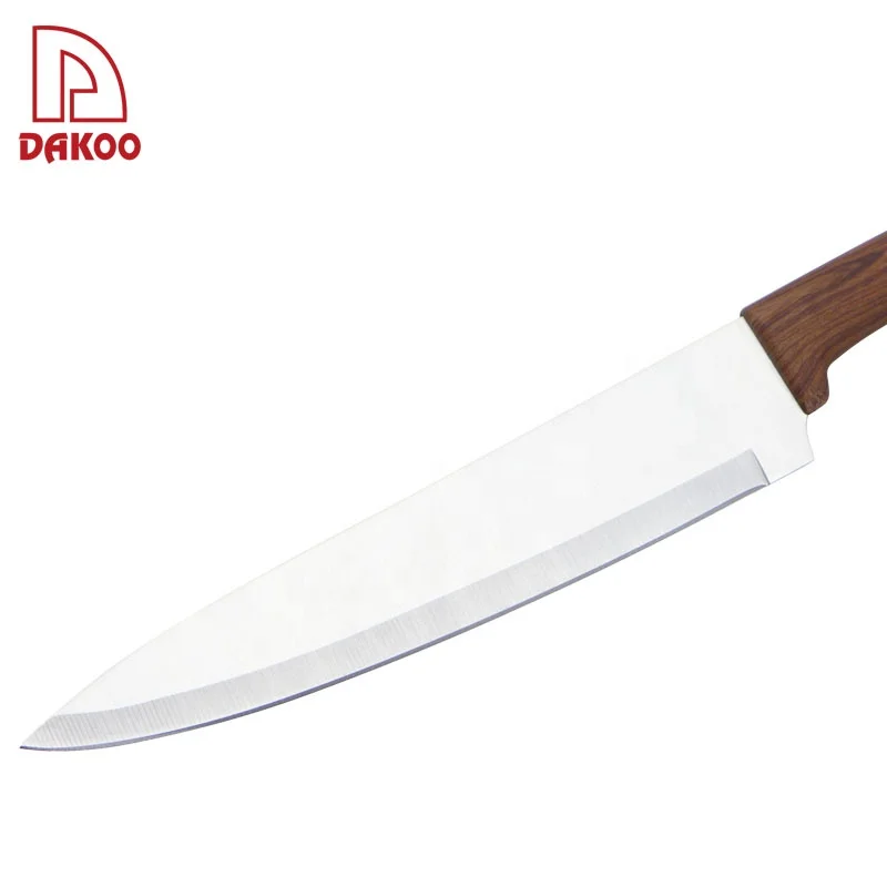 DK New Fresh PP+Coating+TPR Handle 6Pcs Kitchen Knives