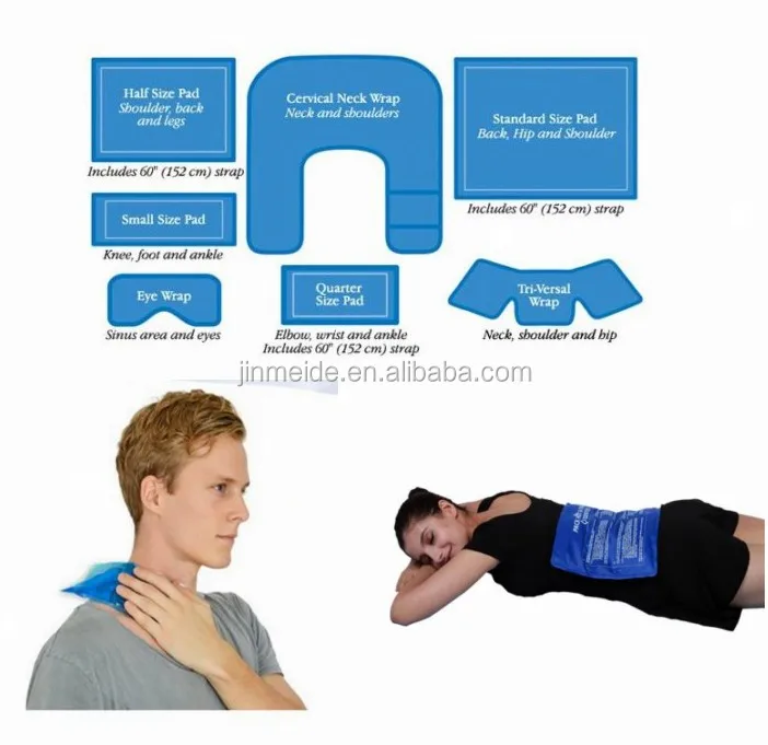 Different Sizes Hot Cold Pack / Custom Hot Cold Compress Gel / Medical Ice Pack