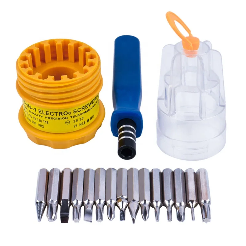 
 Недельные портативные точные инструменты для ремонта телефонов и ноутбуков, Сменный Набор отверток 6016 хром-ванадиевый 16 в 1  