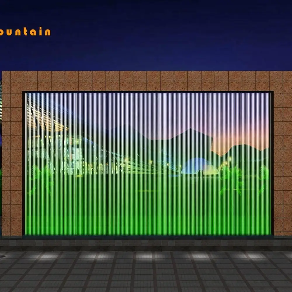 Элегантный китайский музыкальный открытый фонтан водопад