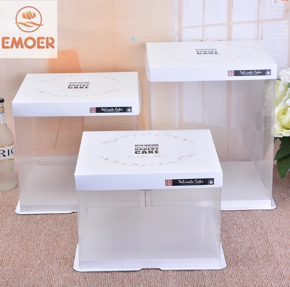 EMOER  elegant Custom printed carton corrugated paper packaging cake box