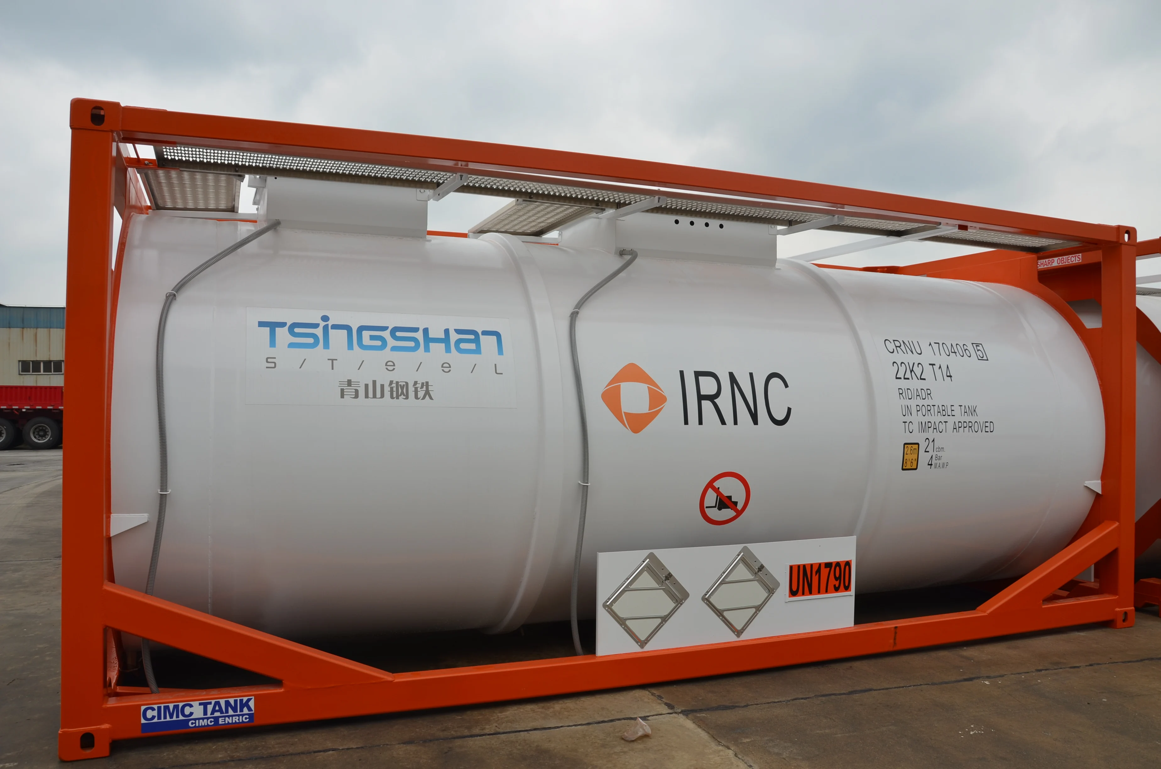  Портативный контейнер-резервуар для химической hcl кислоты ASME приемлемые всех видов среды ccs ISO 20
