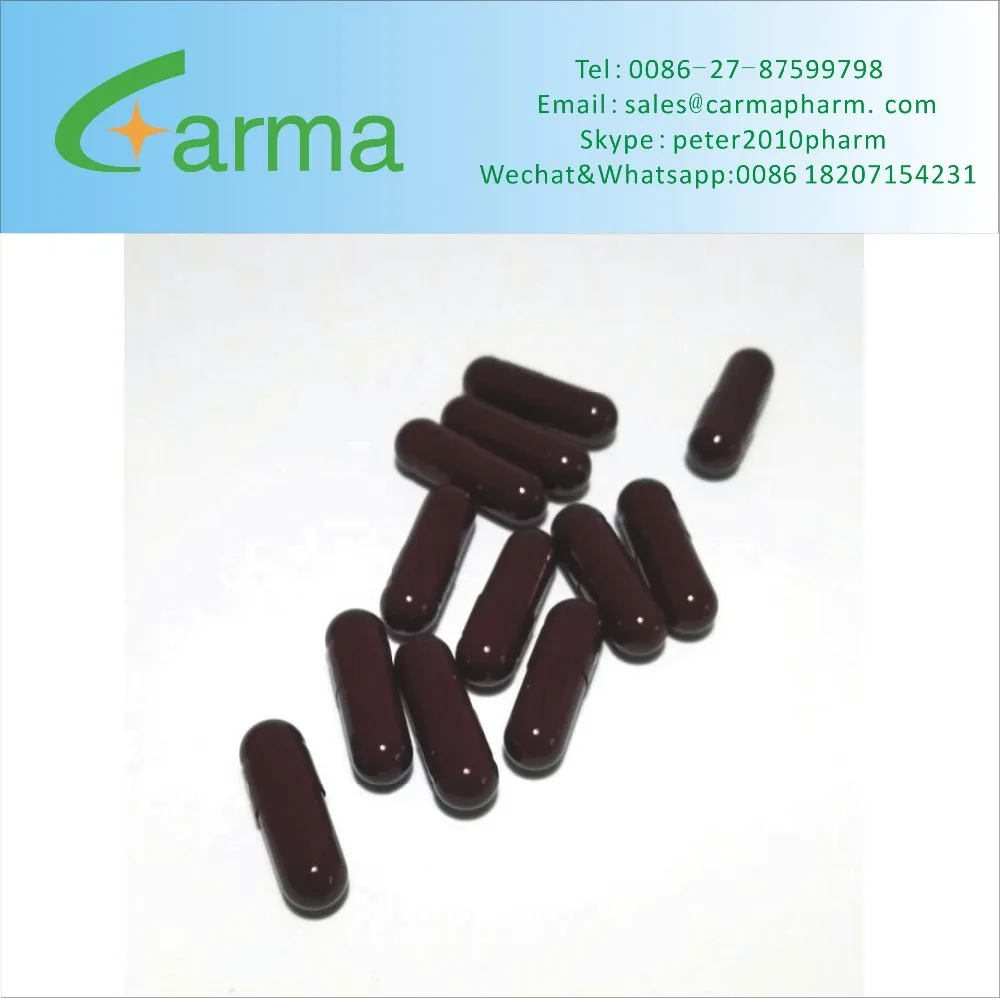 Different Sizes Black Gelatin Hard Empty Capsules