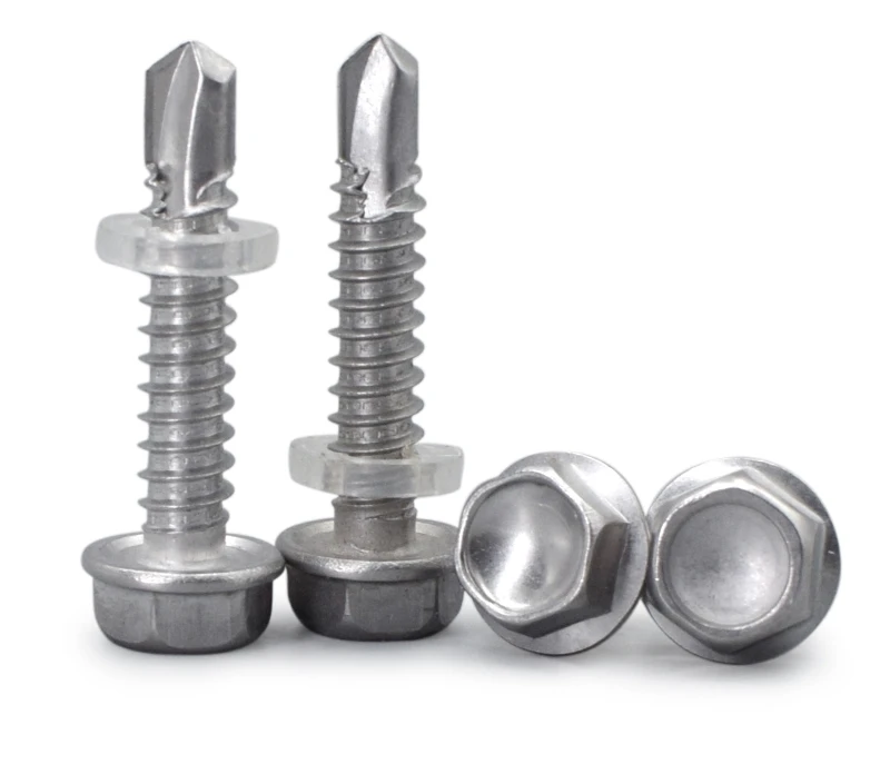 High quality OEM galvanized ss #8 304 316 stainless steel flange head self-drilling self drilling tail screw with undercut