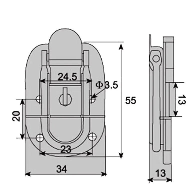 Most Popular Style Metal Lock for Gift Box Lock Latches  FS1037